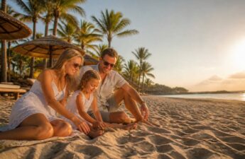 Vakantiegevoel aan zee bij zonsondergang, passend bij vergelijken van zonvakanties
